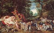 Peter Paul Rubens Nymphen Satyrn und Hunde oil painting artist